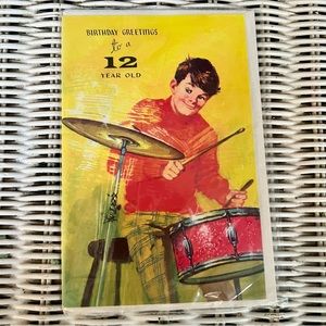 True Vintage stock never opened Birthday Greetings for a 12yr old birthday card